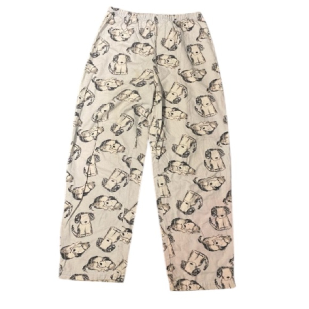 Cute Dog Print Pajama Bottoms! PJ Pants for Dog Lovers Women’s Small 26 inseam